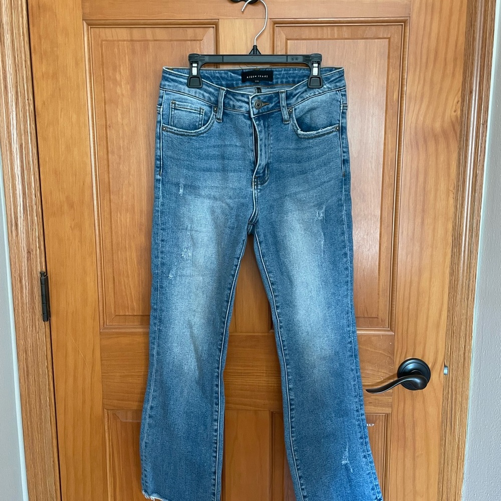 Cropped Risen Jeans